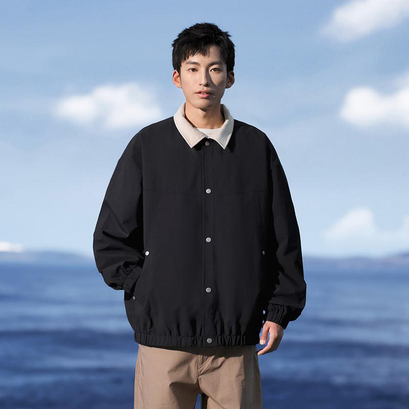 

Couple Lapel Jacket Men s Spring Clothes New Casual Men s Trend Frock Outdoor Coat 3XL