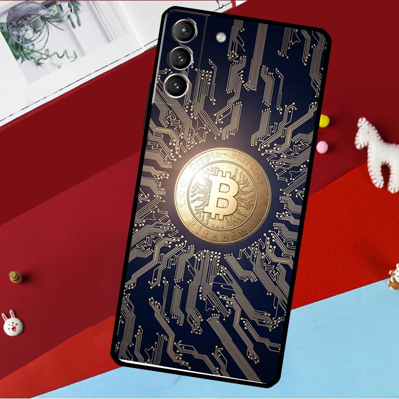 Bitcoin BTC Funda For Samsung Galaxy S26 S25 S23 S22 S20 S24 Ultra S9 S10 Plus S21 FE S25 FE Phone Case