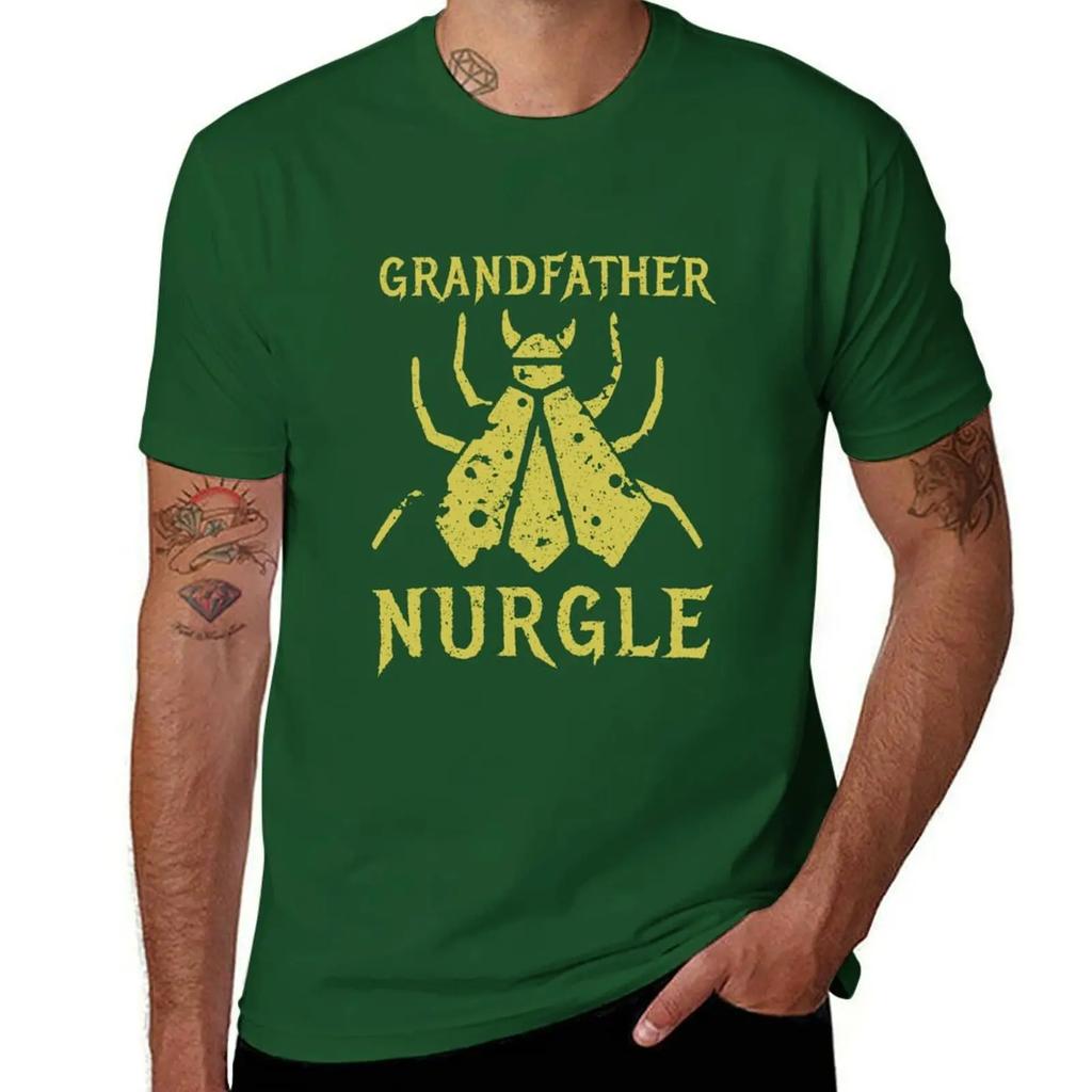 Papa Nurgle Fliege T-Shirt übergroßes Grafik-T-Shirt schlichte Anime-Sachen Vintage-Kleidung T-Shirts für Männer