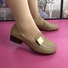 Autumn New Shoes Soft Sole Medium Skirt Beef Tendon Sole Shallow Mouth Single Shoes
