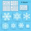 Christmas Snowflake Window Clings PVC Electrostatic Stickers for Glass Winter Holiday Home Decor Reusable Wall Decals