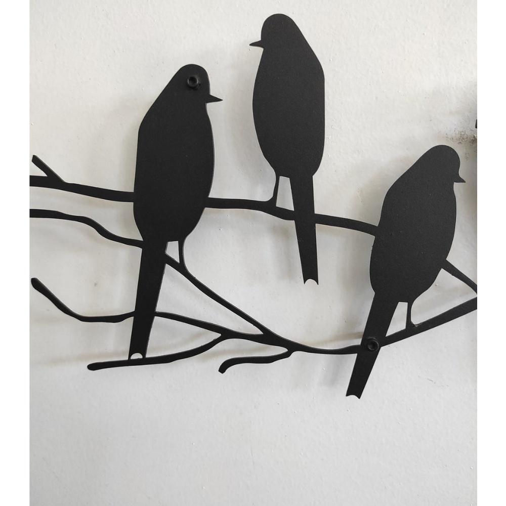 Birds Wall Art, Metal Wall Art, Metal Wall Decor, Living Room Decoration, Entryway Sign, Home Office Wall Hangings