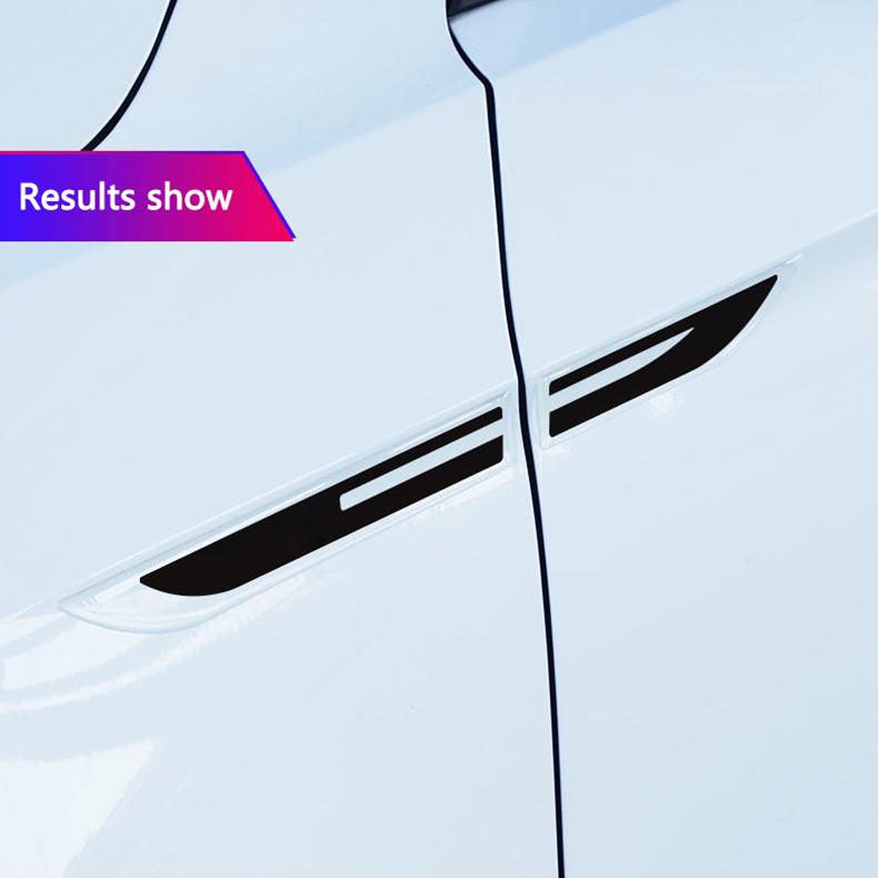AABKW1 2 Stück Epoxid-Aufkleber Auto Kotflügel Seitenflügel Emblem Abzeichen Aufkleber Für Porsche Panamera Macan Boxster Cayman Cayenne 911 718 Zubehör