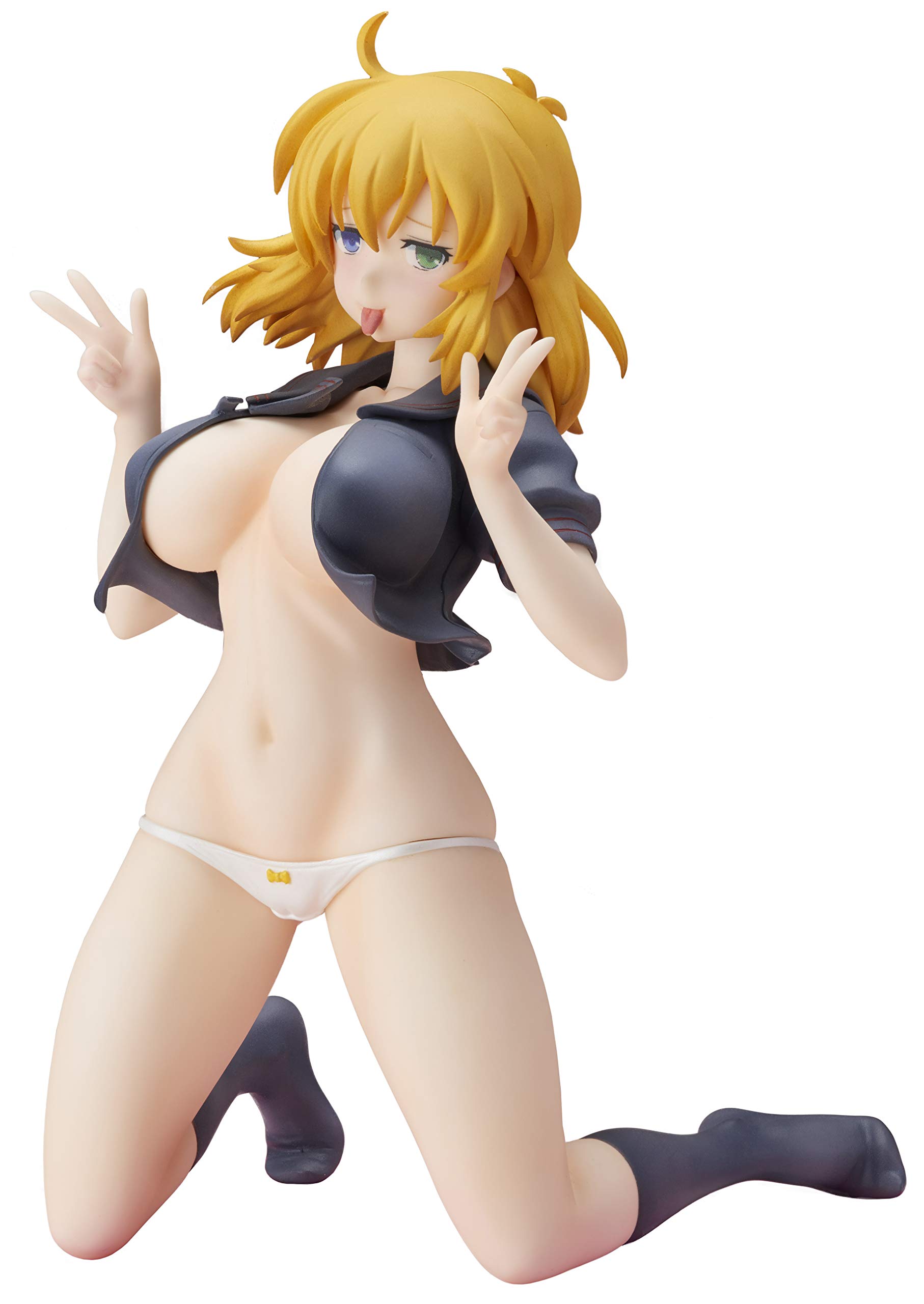 

Gokubi Girls Slender Gramorous Senran Kagura NEW WAVE G Burst Reprint Edition Ryona Sailor Uniform Scale PVC Complete Figure Resale Ver. 1/10