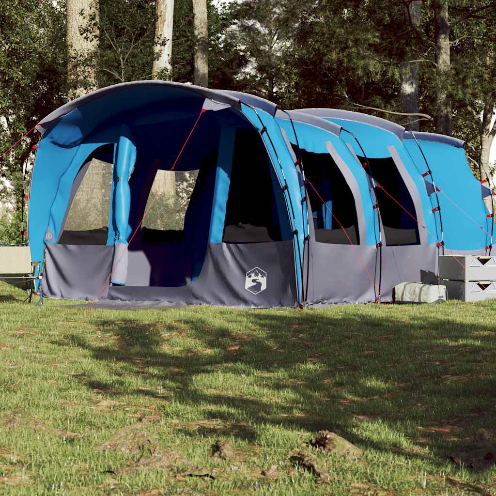 Tunnel Family Tent for 8 Persons Blue Waterproof