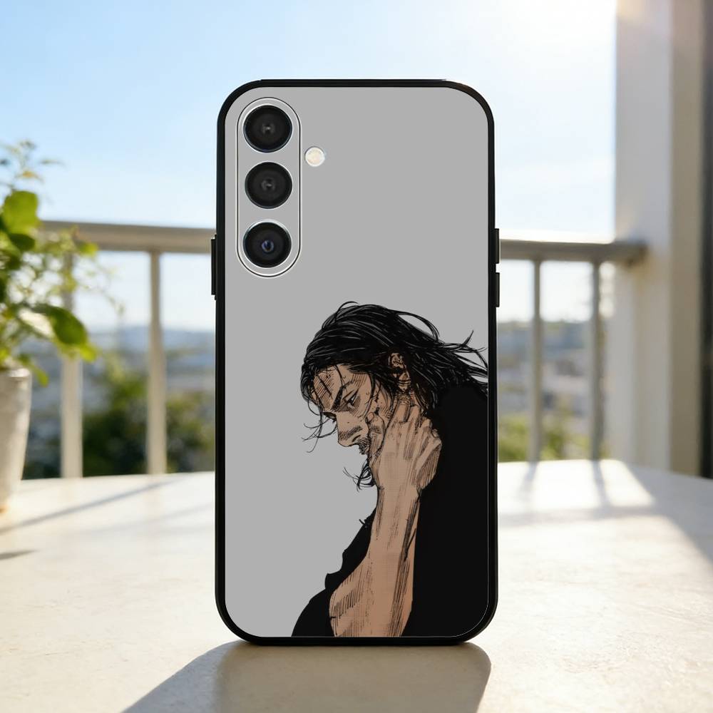Classic V-Vagabond S-Samurai Phone Case For Samsung A73,72,71,A52,51,40,41,A22,A32,31,A13, Soft Black Shell Samsung a53 5g