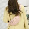 Men's and Women's Street Trend Waist Bag Oxford Casual Color Waist Bag Crossbody Chest Bag