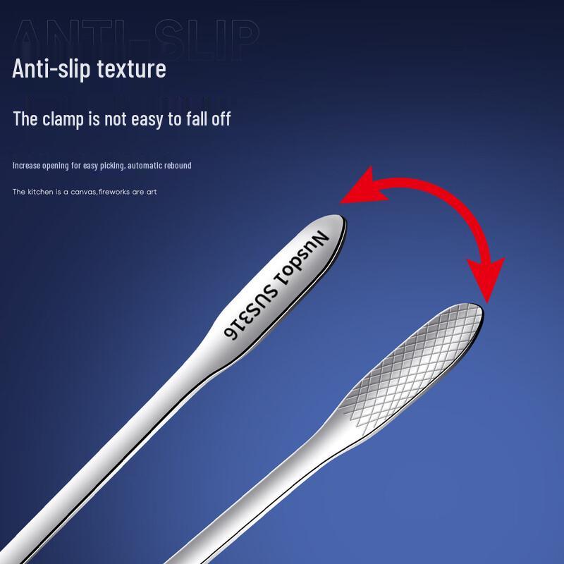 Stainless Steel Anti-scald BBQ Tongs