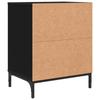 Nightstand with Drawers Black 49 x 36 x 61 cm Engineered Wood