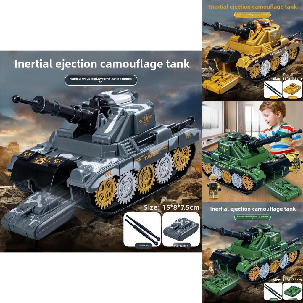 Militärpanzer-Spielzeug für Kinder mit Schwungantrieb für Jungen Geschenk und Entwicklung von Fähigkeiten