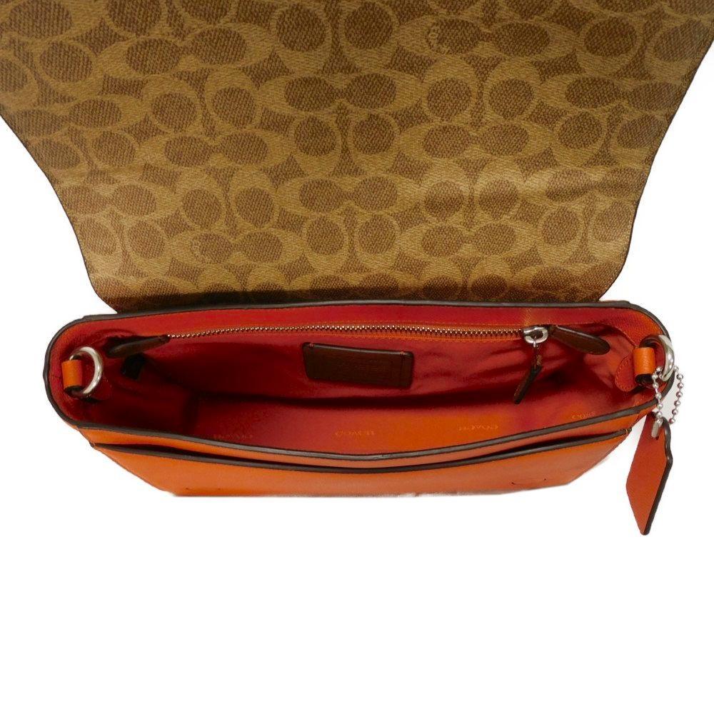 Used 9726 Interior Messenger Bag CJ843 7921 Current C Mark C Logo Cross Grain Signature Orange Men's from Japan