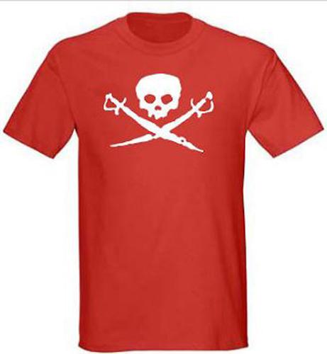 Skull and Crossed Swords Pirate Men s Tee, S - 5XL, shirt skull bones punk goth S