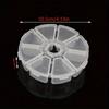 Plastic 8-Grid Storage Organizer Box for Diamond Painting Tools Jewelry Earrings Necklaces Rings Beads and Craft Supplies