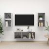 Ensemble de meuble TV 3 pcs  béton Bois d'ingénierie