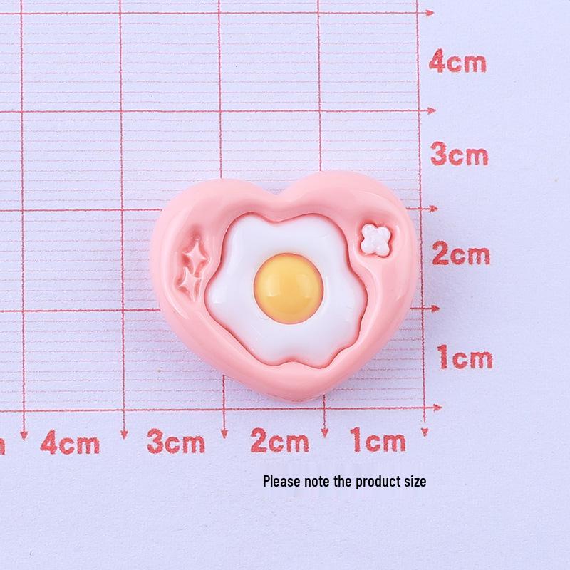 Cartoon Flower Shaped Resin DIY Jewelry Hair Clip Material Pack