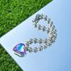 Vintage Big CCB Ball Heart Pendant Necklace INS Aesthetic Choker Hip Hop Party Jewelry Women Girl