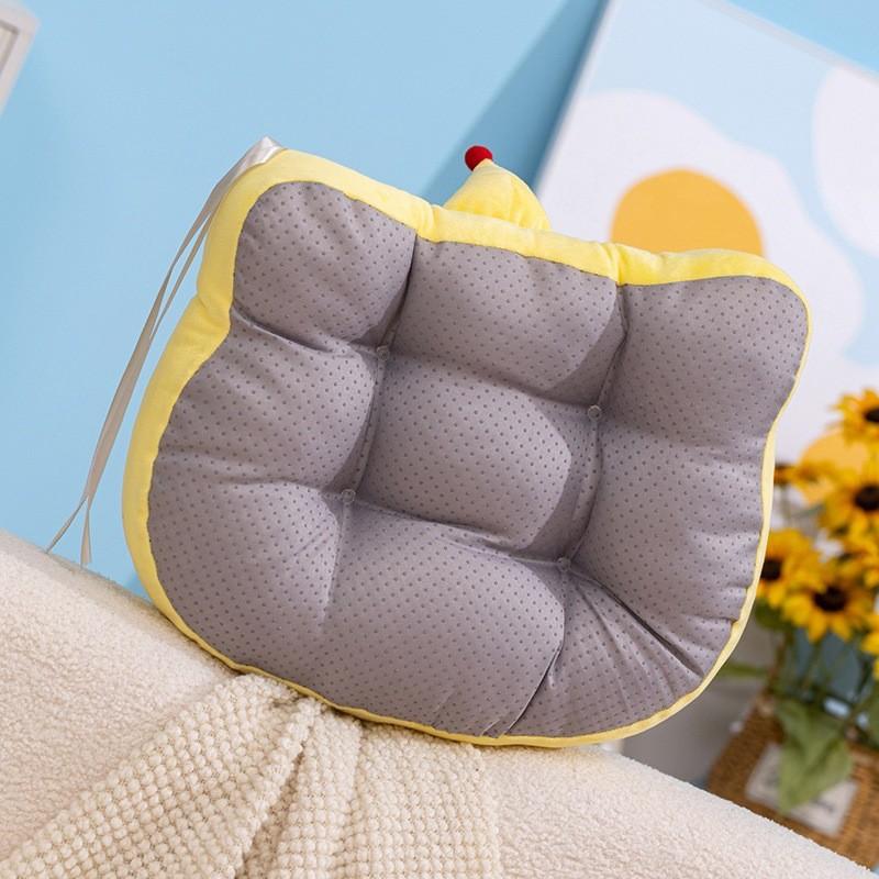 Hat Cat Birthday Lattice Pattern Plush Toy Cushion Cartoon Bedroom Decoration