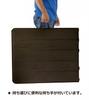 BCOM Folding Work Table Wood Grain Folding Table Garden Outdoor x 74 x 74 Dark (180 cm) Brown,