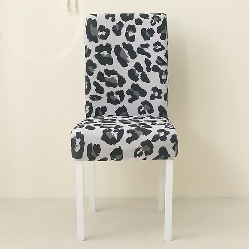 Stretch-Stuhlbezug für Esszimmerstühle, schmutzabweisend, Sitzbezug für Wohnzimmer, Hochzeit, Küche, Hotel, Zeremonie, Bankett, Büro, abnehmbar Universal gray