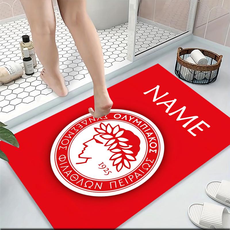 Custom Name River Plate Crest Carpet Rug Customizable Soft Washable Anti-Slip Home Living Room Sofa Mats Personalized Rug. 0909255