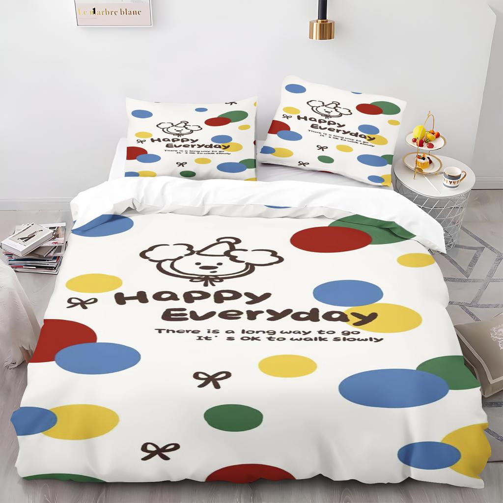 Comforter Cute Animal Cartoon With For Children Room 100% Polyester Bedding Breathable Duvet Custom Made Set Home