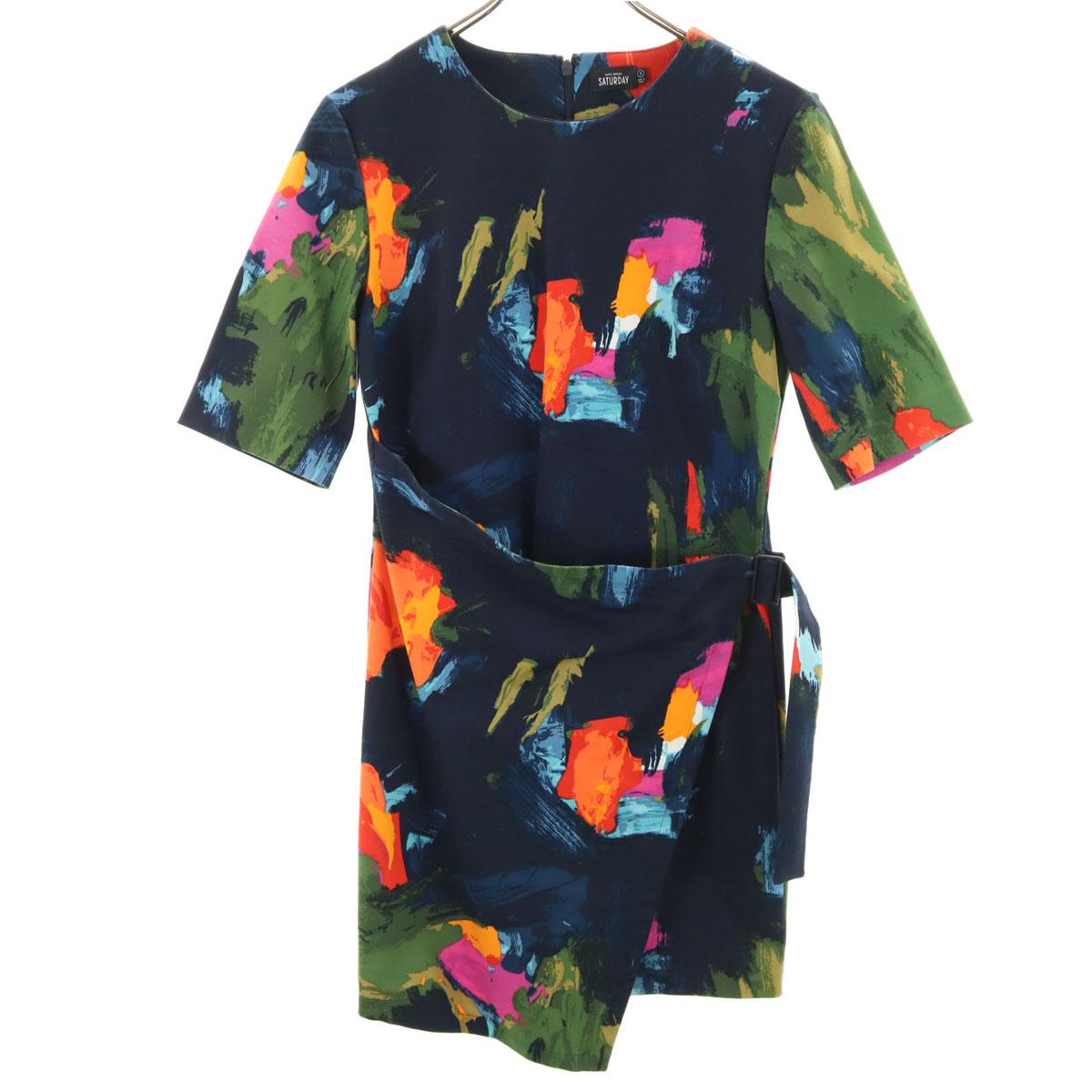 

Kate Spade Overall handle Short sleeve rap style mini dress 2 SATURDAY Women Used