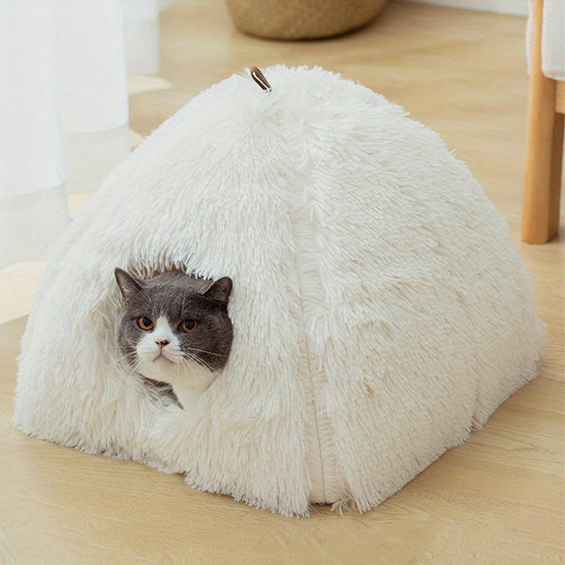 Pet Bed for Cats, Warm and Cozy, Enclosed Cave Design, Easy To Clean