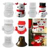 Handgemachte Schneemann Kerzenhalter Silikonform Beton Zement Gips Epoxidharz Kerzenständer Weihnachtsdekor Home Ornamente