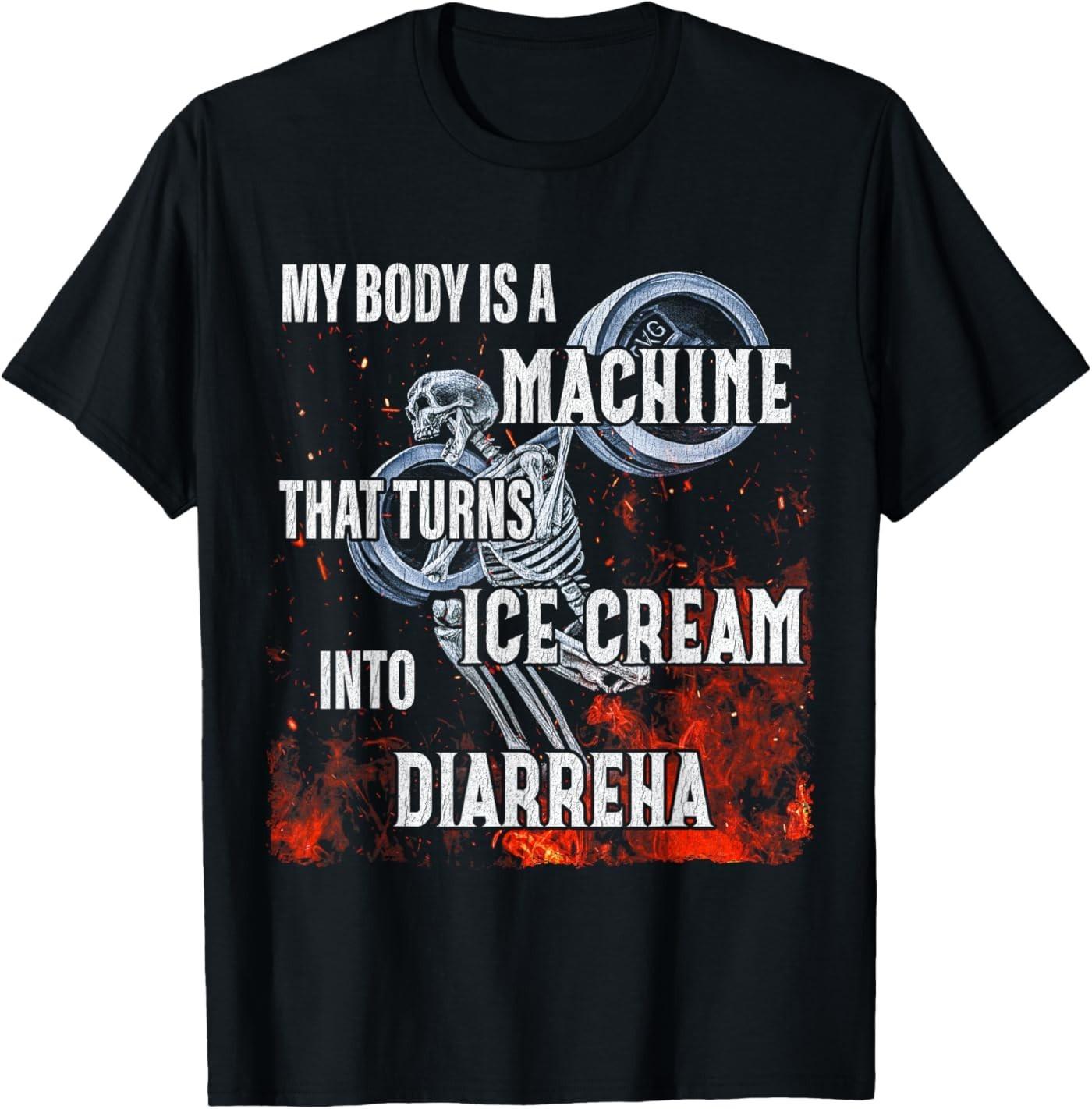 My Body Is A Machine - Edgy Hard Skeleton Meme T-Shirt S