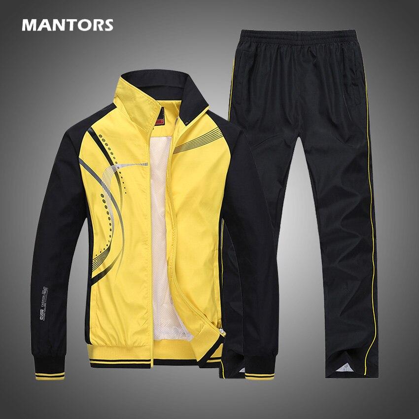 Ensemble de Vêtements de Sport pour Homme Printemps Automne Survêtement Ensembles Deux Pièces pour Homme