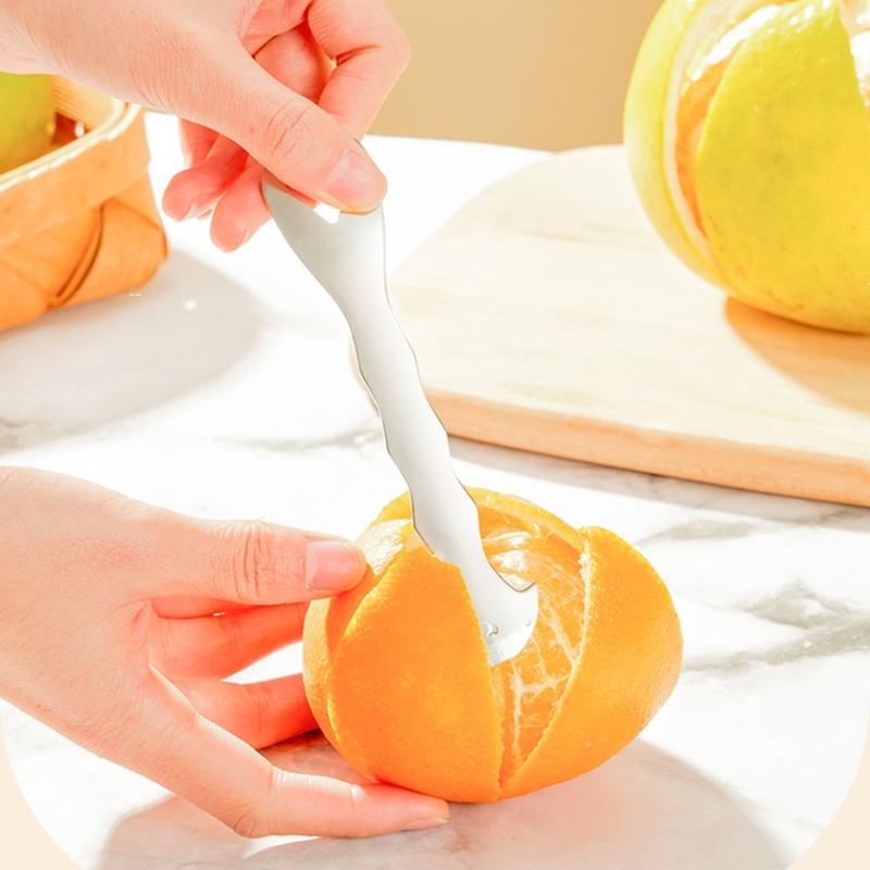 Stainless Steels Fruit Peeler Citrus Cutter Slicer Removal Tool for Quick Safe Oranges and Lemon Peeling in Kitchen Use