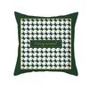 New Green Geometric Pillowcase Houndstooth Lattice Antler Plaid Sleeping Pillow Cover