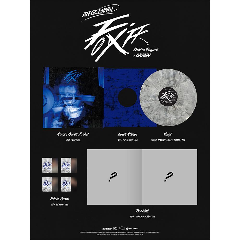 [Pre-ordine] Mingi (ATEEZ) - Progetto FIX OFF Desire : ORIGINE (LP a colori)