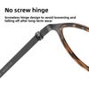 Luxury Designer Metal Round Frame Reading Glasses Men Women Business High-definition Blue Light Blocking Far Sight Eyeglasses