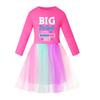 Girls Star Rainbow Lace Dress 5942