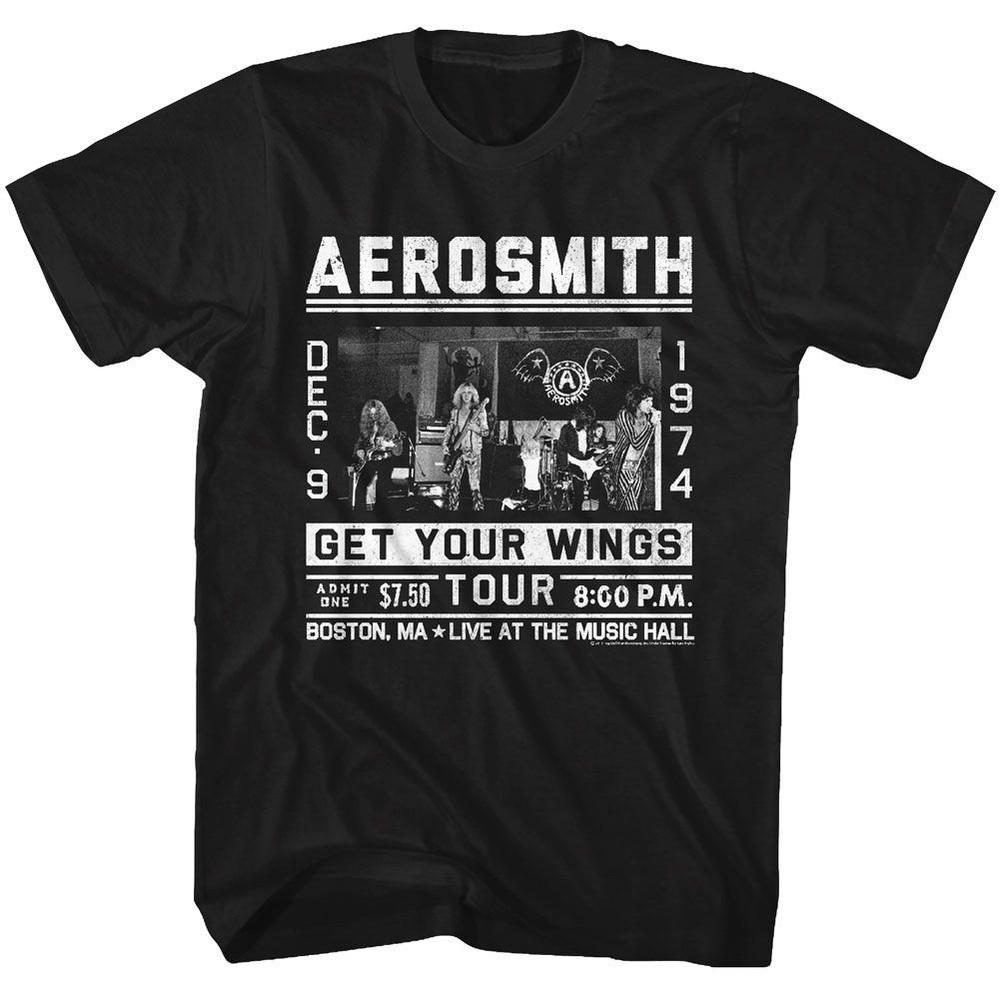 Aerosmith Wings Tour 64 Music T-shirt Tops Tees Men's Women's Unisex