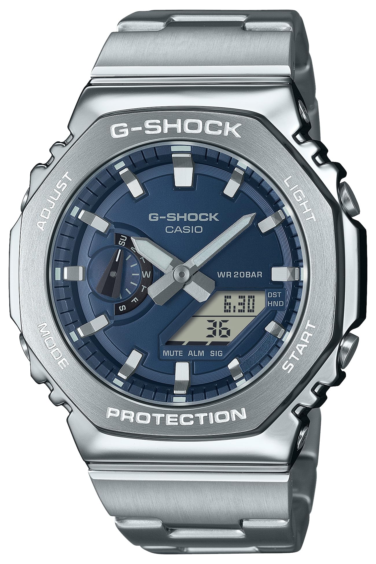

Годинник Металевий ремінець Модель Срібний [Casio] G-Shock [] GM-2110D-2BJF Чоловічі Темно-синій