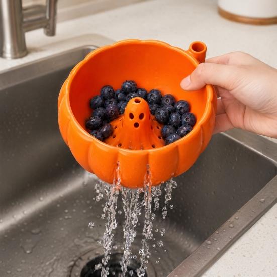 Swirl Bowl with Ghost Decor Halloween Bowl Center Berry Wash 360 Degree Rotating