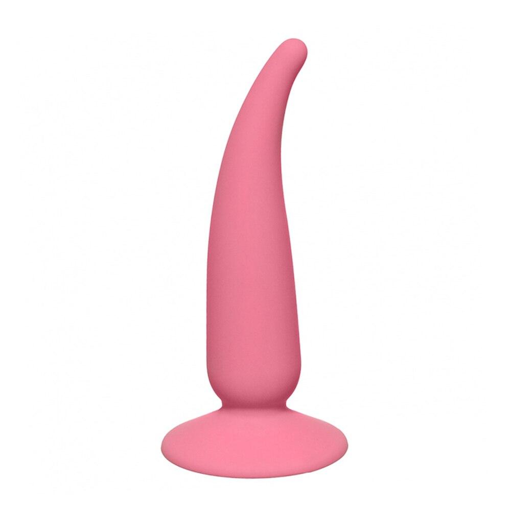 Flexible Silicone Anal Plug with Suction Cup for Intensified Pleasure