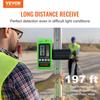 Laser Receiver Detector 197 Ft Range Green Laser and Red Beam with Clamp