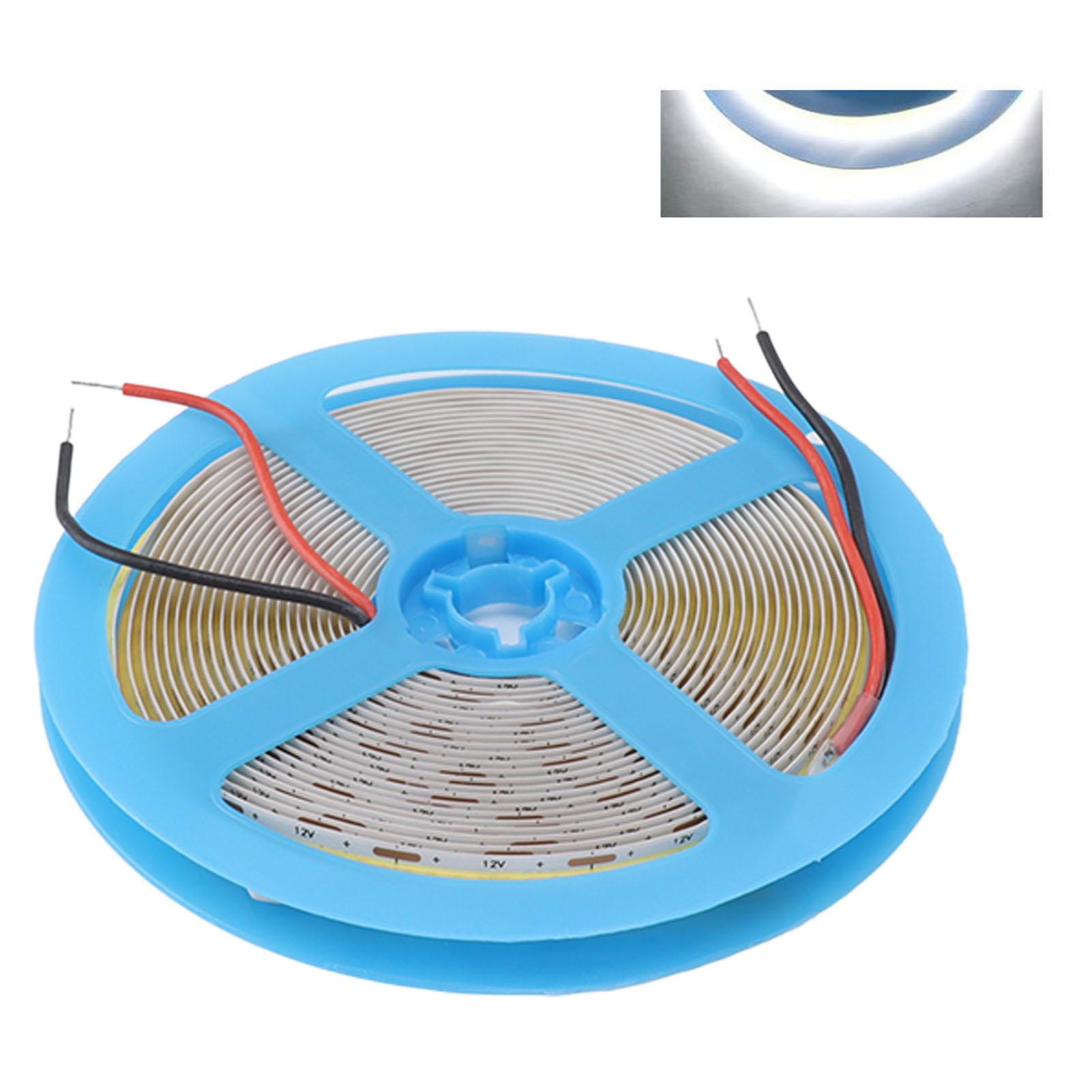 

12 В COB светодиодная гибкая лента самоклеящаяся 90 CRI гибкая однородная светодиодная лента лампа 110 лм 5 м 4000 К