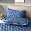 2pcs Waterproof Throw Pillowcases Envelope Soft Breathable Pillow Covers for Bed Protector 48x74cm, Grey/Blue/Pink/Navy/White
