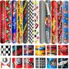 24 Pcs Race Car Party Decorations Favors Racing Bracelet Racing Wristbands Bracelet Checkered Slap Bracelets Dirt Bike Task Game Decorations Car