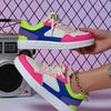 White Shoes PU Leather Board Shoes Women Breathable Casual Sneakers Men Lace-up Trendy Running Trainers Anti-slip Waterproof