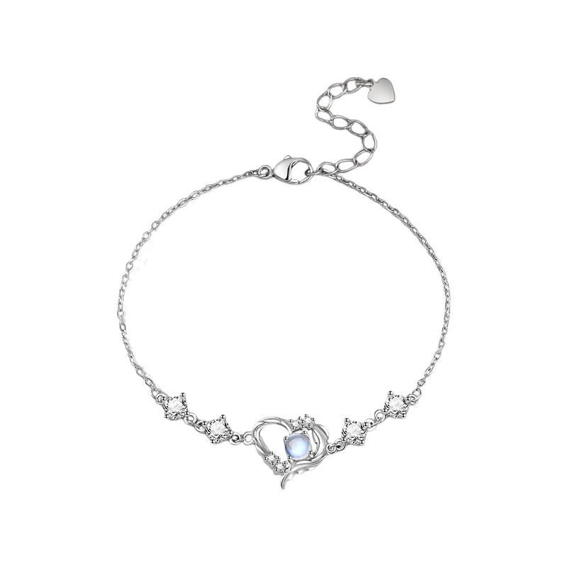 New Double Love Bracelet Ins Style Niche Design Light Luxury Jewelry Gifts for Girlfriends and Girlfriends