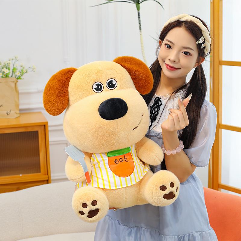 New Medela chef puppy plush toy doll dog soothing doll gives girlfriend birthday gift