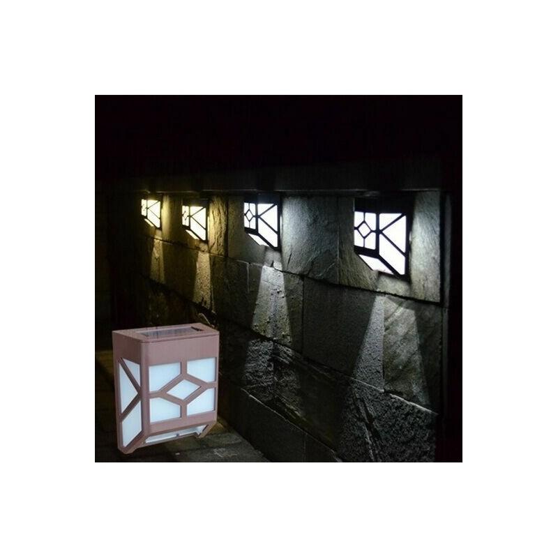 Hochwertige solarbetriebene Wandleuchte mit 2 LED-Laternen für elegante Gärten