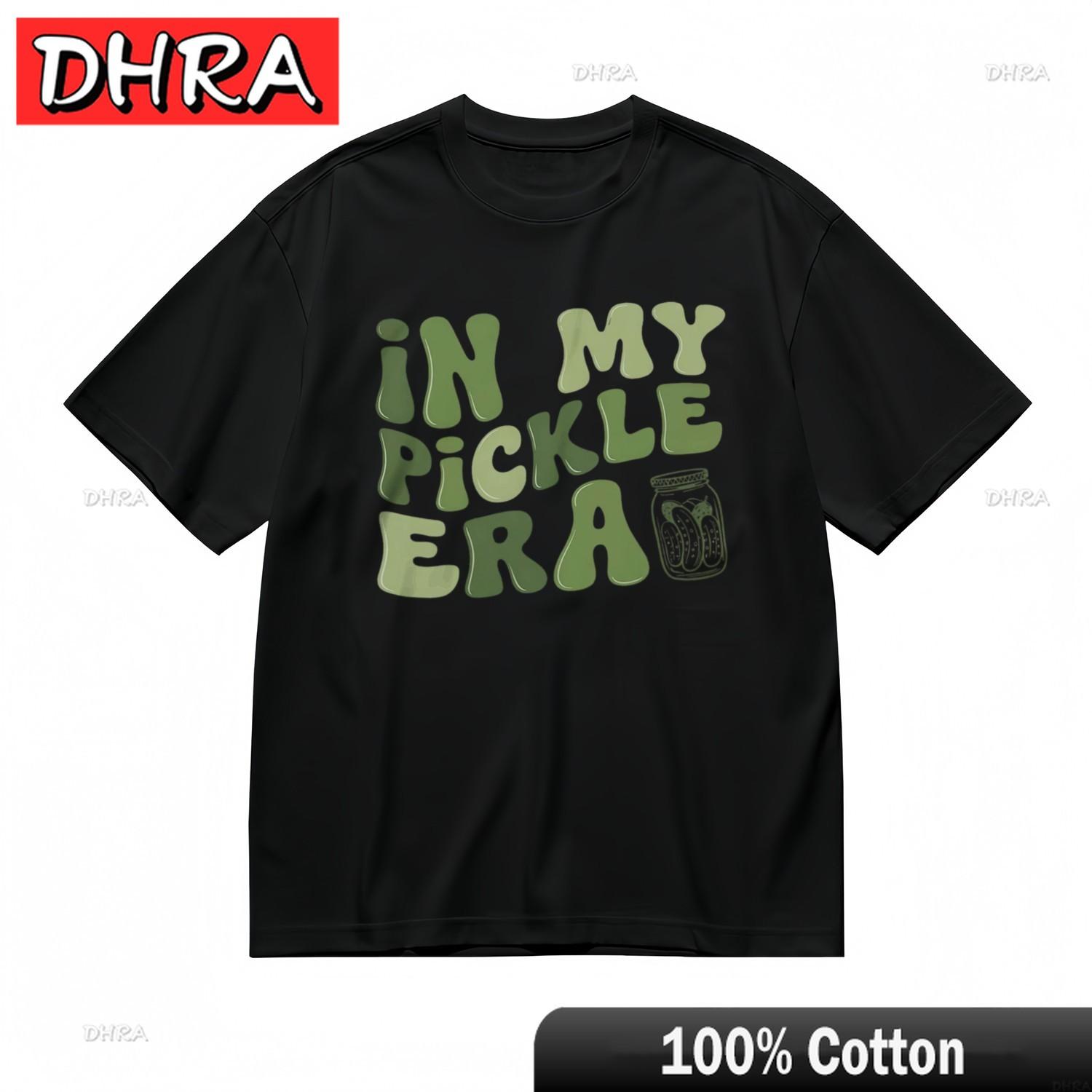 Unisexs Trend Whimsical Comfy Classic TShirt Pickle Era Funny 100 Cotton Tee Graphic Camisa Unisex Graphic Clothing Tops TShirt S