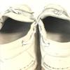 Made in Spain PARABOOT MARINE Leather Moccasin Deck Shoes Men’s 9 27.5 White Slip-on(USED)