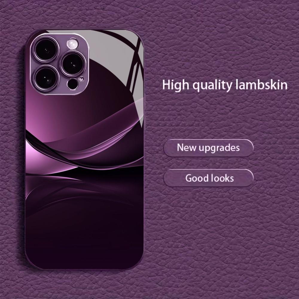 Sleek Purple Gradient Swirl for Coque Iphone for Iphone 17 Case Fashion Case Fundas Glass for iPhone 17 16 15 14 13 Pm Pro Plus